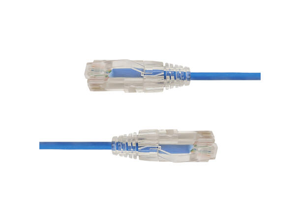 LinkIT U/UTP SlimPatch Cat6a blue 1.5m AWG28/7 | LSZH |Snagless | OD 3.6mm 