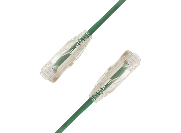 LinkIT U/UTP SlimPatch Cat6a green 5m AWG28/7 | LSZH |Snagless | OD 3.6mm 