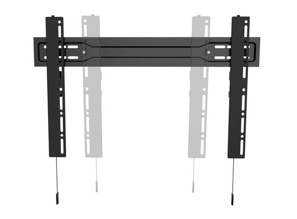 Multibrackets Veggfeste super slim Fixed Svart, 600x400, 35Kg, 32-100" 