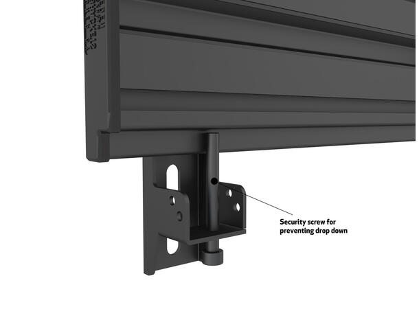 Multibrackets Wallmount Pro MBW1U Fixed 200 Black 