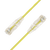 LinkIT U/UTP SlimPatch Cat6a yellow 0.3m AWG28/7 | LSZH |Snagless | OD 3.6mm 