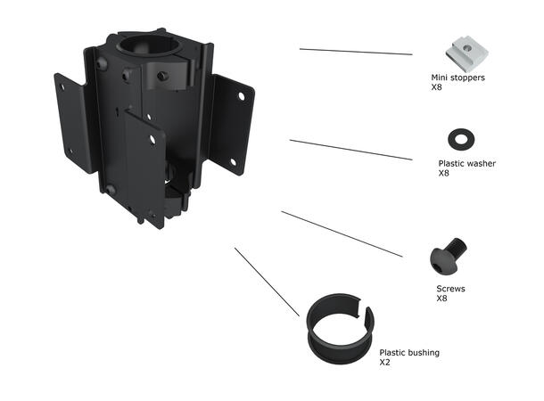 Multibrackets Pro Pole Clamp Dual 