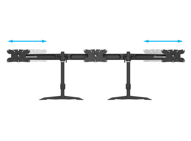 Multibrackets VESA Desktopmount Triple S tand 24''-32'' 