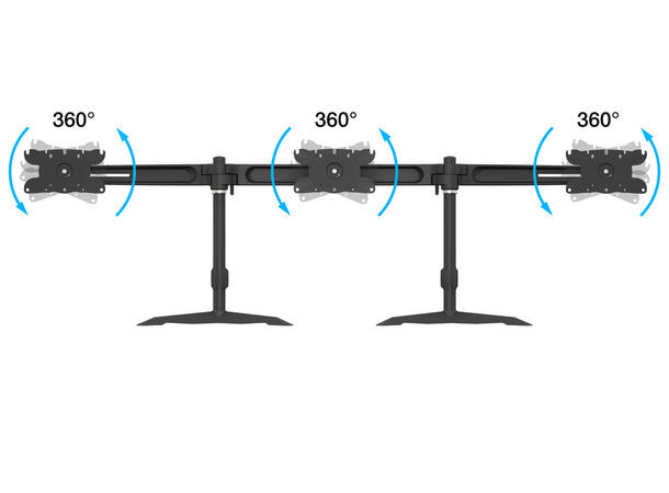 Multibrackets VESA Desktopmount Triple S tand 24''-32'' 