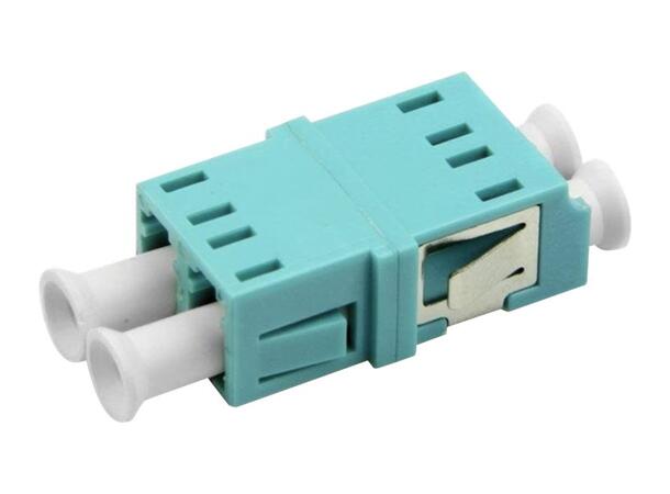 LinkIT Fiber adapter LC/LC Duplex MM | Clips | Aqua 