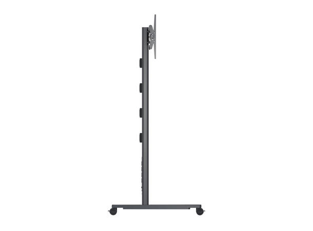 Multibrackets Gulvtralle 180 Dual Black Svart, 2x50kg, 800x400, 40-60" 