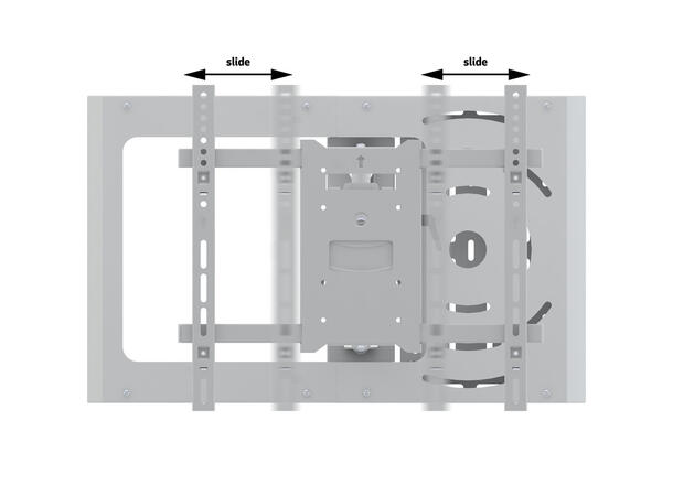 Multibrackets Hospitality Flexarm with S TB Enclosure White 