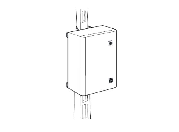 Lande Vertikalt stolpemonteringssett Passer diameter opp til 25cm 