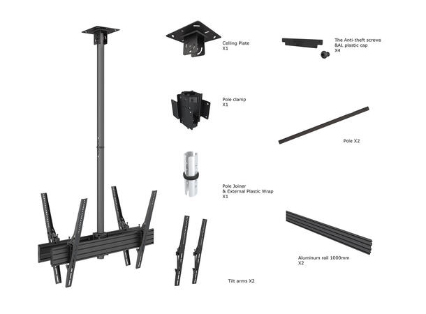 Multibrackets Ceiling Mount Pro MBC1UX2H D 