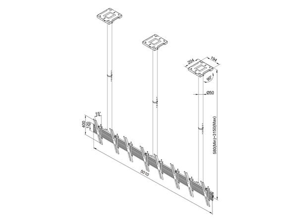 Multibrackets Ceiling Mount Pro MBC4X1U 