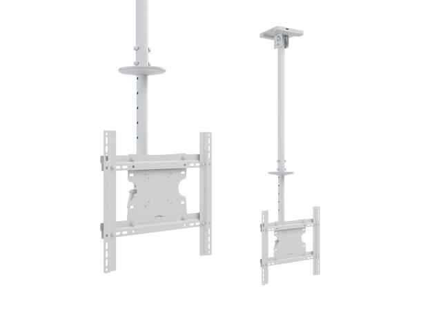 Multibrackets Takfeste Medium Hvit, 400x400, 70 Kg, 86-313cm, 32-65" 