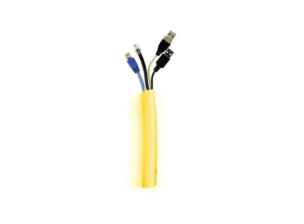 Multibrackets Universal Cable Sock Self Wrapping 25mm Yellow 25m 