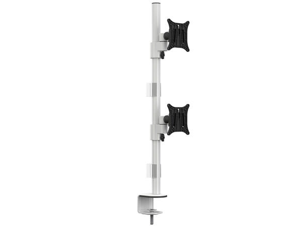 Multibrackets VESA Deskmount Officeline Dual Vertical White 