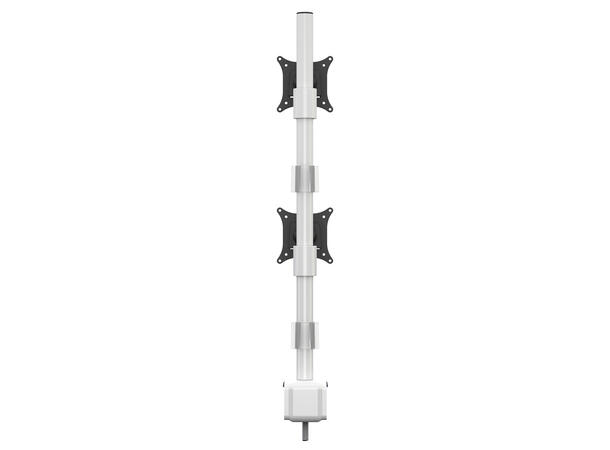 Multibrackets VESA Deskmount Officeline Dual Vertical White 