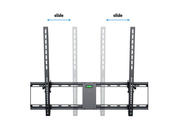 Multibrackets Veggfeste Large tilt Svart, 75Kg, 800x600, 55-75" 