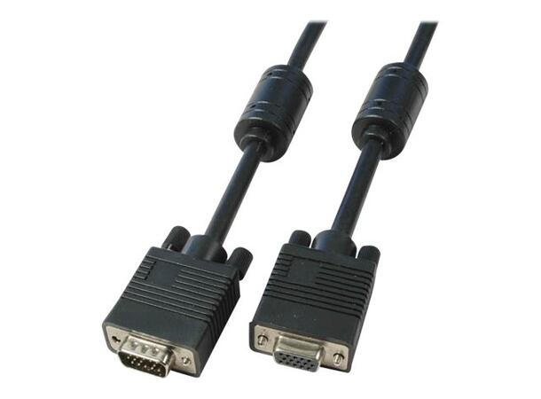 LinkIT SVGA/XGA CABLE M-F Black 3M AWG 28 1920x1200@60Hz with ferrite 