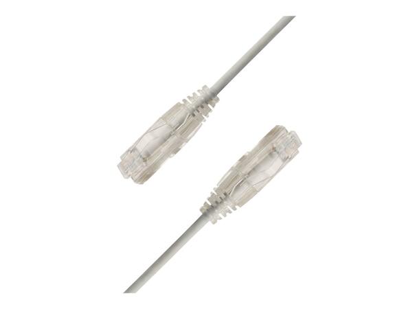 LinkIT U/UTP SlimPatch Cat6a grey 5m AWG28/7 | LSZH |Snagless | OD 3.6mm 