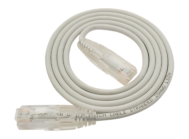 LinkIT U/UTP SlimPatch Cat6a grey 5m AWG28/7 | LSZH |Snagless | OD 3.6mm 