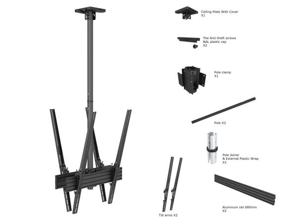 Multibrackets Ceiling Mount Pro MBC1UX2P HD 