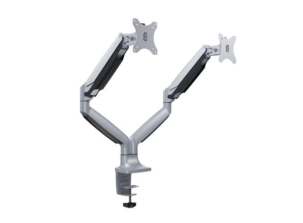 Multibrackets Deskmount Gas Spring Dual Silver 