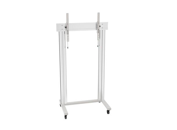 Multibrackets Gulvtralle 180 Dual Sølv, 125kg,VESA 1200x600, 70-110" 