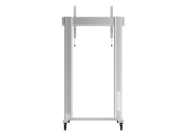 Multibrackets Gulvtralle 180 Dual Sølv, 125kg,VESA 1200x600, 70-110" 