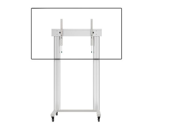 Multibrackets Gulvtralle 180 Dual Sølv, 125kg,VESA 1200x600, 70-110" 