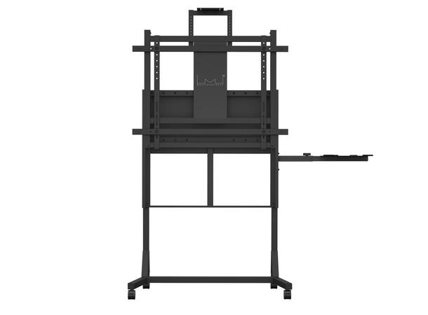 Multibrackets Gulvtralle motorisert 80Kg 80Kg 50 cm høydejustering, 42-110", Sort 