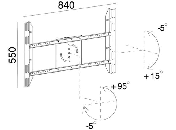 Multibrackets Public Display Stand Singl e Screen Mount Black 