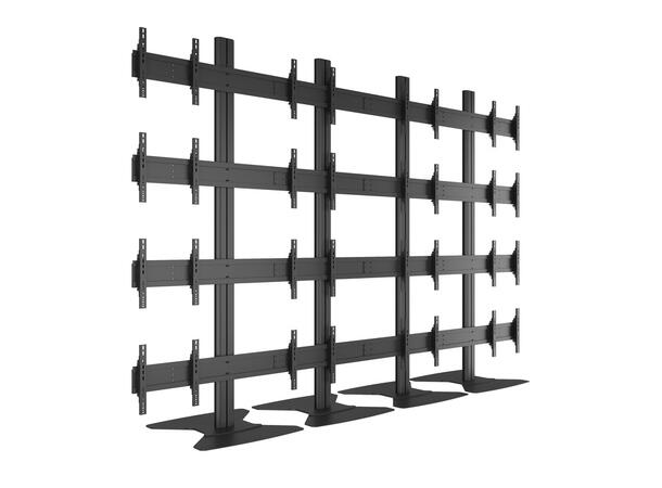 Multibrackets Public Video Wall Stand 16 -Screens 40-55'' Black 