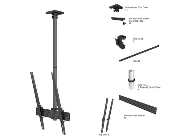 Multibrackets Ceiling Mount Pro MBC1UPHD 