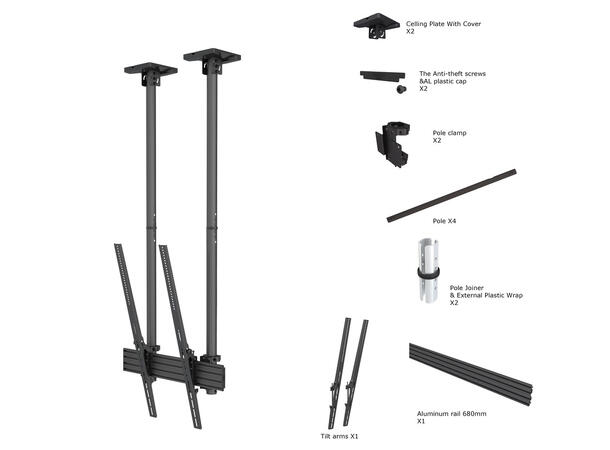 Multibrackets Ceiling Mount Pro MBC1UPSD 