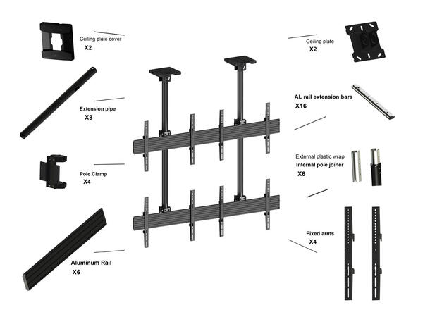 Multibrackets Ceiling Mount Pro MBC2X2U 