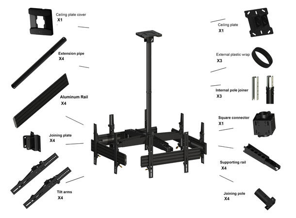 Multibrackets Ceiling Mount Pro MBC4U 