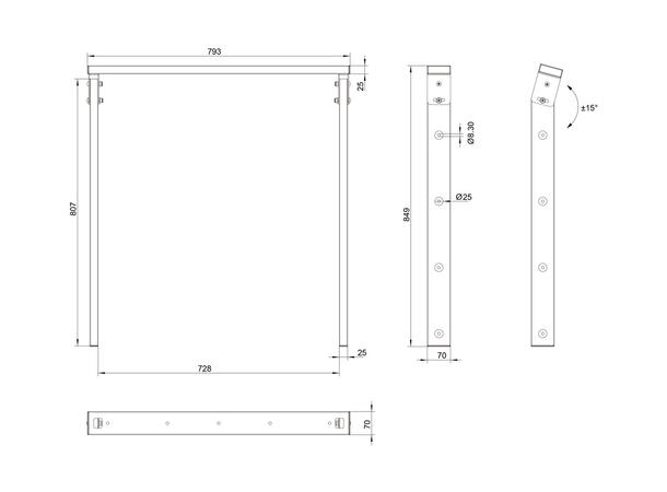 Multibrackets Ceiling Mount Pro OM55N-D 