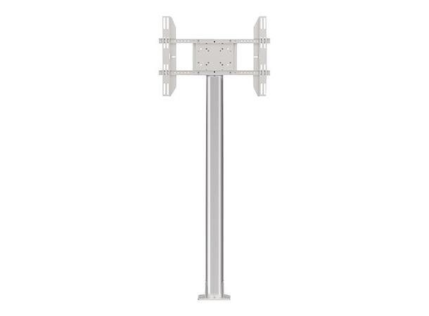 Multibrackets Display Stand 180 Single S ilver w. Floormount 