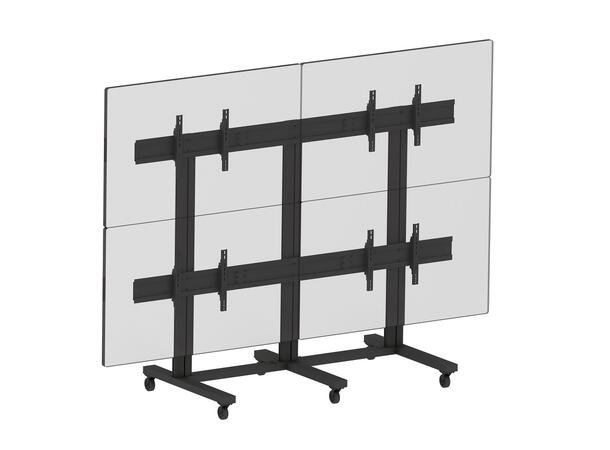 Multibrackets Gulvstativ  4 skjermer 65-75", 800x400, maks 200kg, 