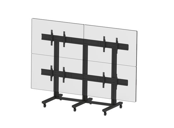 Multibrackets Gulvstativ  4 skjermer 65-75", 800x400, maks 200kg, 