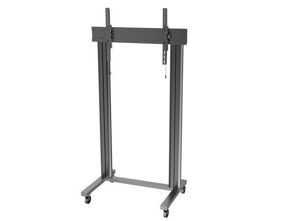 Multibrackets Gulvtralle 180 Dual Svart, 125kg,VESA 1200x600, 70-110" 