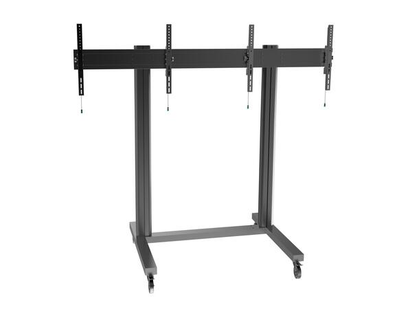 Multibrackets Public Display Stand 210 D ual Screen 50"-77" Black 