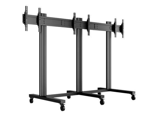 Multibrackets Public Video Wall Stand 3- screens 40-55" Black 