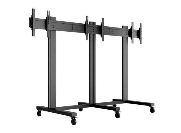 Multibrackets Public Video Wall Stand 3- screens 40-55" Black 