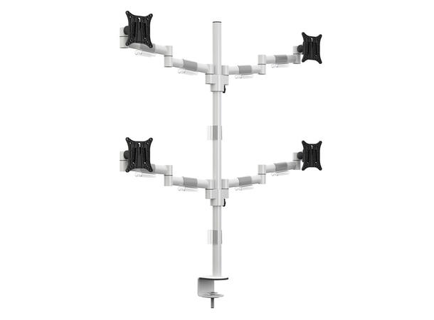 Multibrackets VESA Deskmount Officeline Quad White 