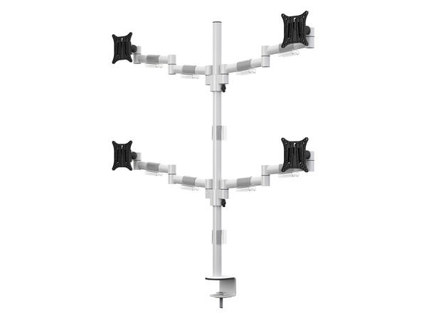 Multibrackets VESA Deskmount Officeline Quad White 