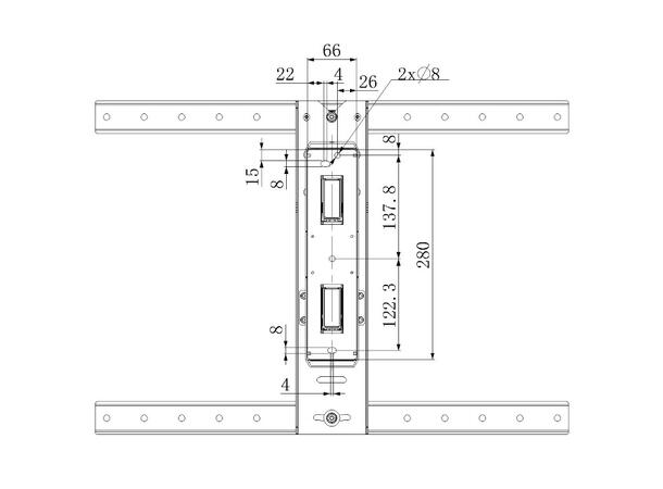 Multibrackets VESA Flexarm Thin Black 