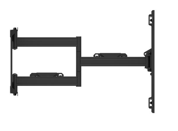 Multibrackets Vegfeste dual Flexarm Svart, 700x400, 60Kg, 55"-80" Outdoor 