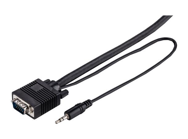 LinkIT SVGA/XGA cable M-M w/audio 5m AWG 28 1920x1200@60Hz 