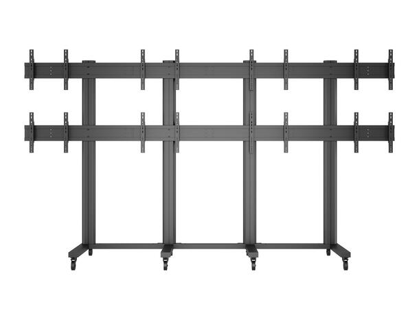 Multibrackets Gulvstativ  8 skjermer 40-55", 800x400, maks 320kg, 