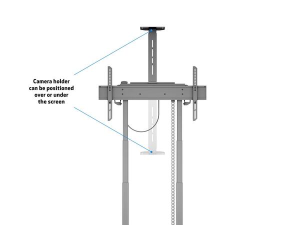 Multibrackets Gulvstativ motoriser 120Kg Svart, 800x400, 42-100" 