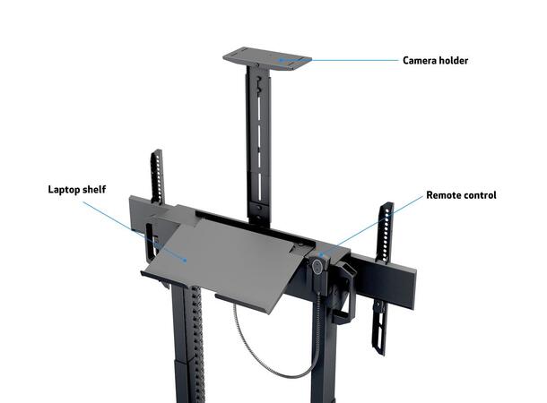 Multibrackets Gulvstativ motoriser 120Kg Svart, 800x400, 42-100" 